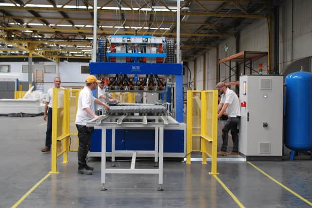 The interior of the Green Life Buildings manufacturing centre.