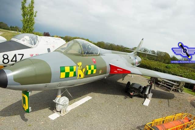 Two of the planes on display in the museum's outdoor area