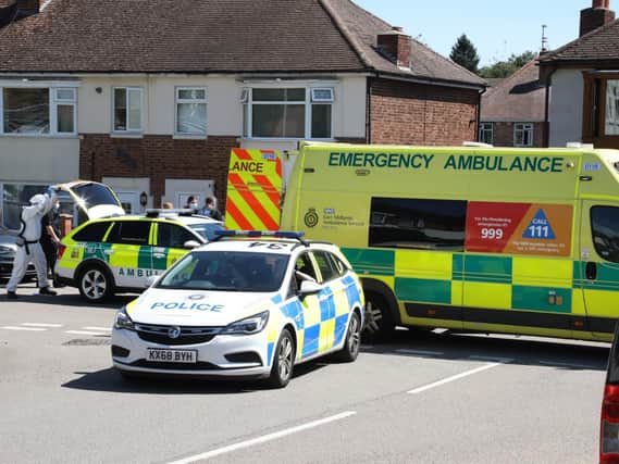 There is a large emergency response in Silverwood Road, Kettering