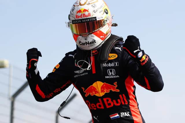 Verstappen celebrates