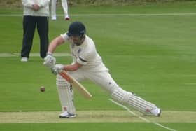 Luke Thomas hit a century as Geddington went top of the NCL Premier Division (Picture: Nathan Armstrong)