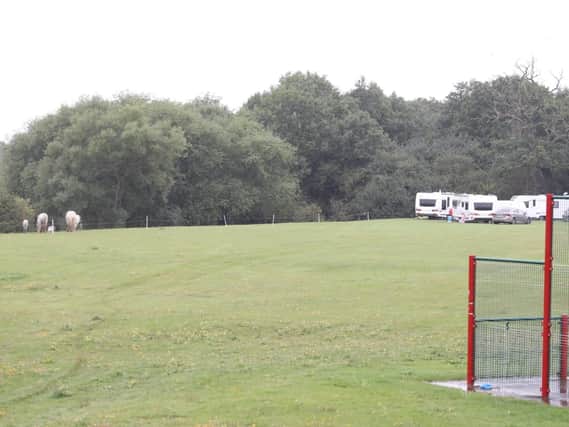 An encampment has arrived at Croyland Park in Wellingborough