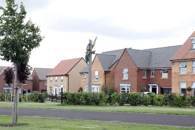New homes at Priors Hall. File picture by Alison Bagley.