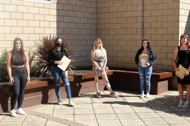 Pupils went into school to collect their results today