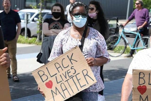 The protest