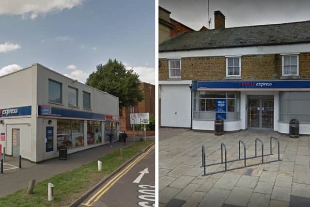 Among the shops Crockford targeted were Tescos in Kettering and Rothwell