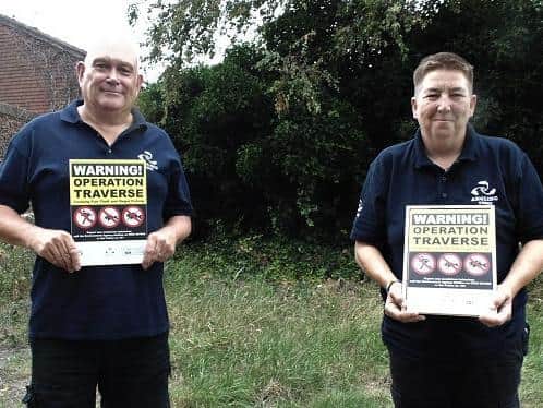 Volunteer bailiffs Steve Allen and Vanessa Warner rescued the trapped dog-walker