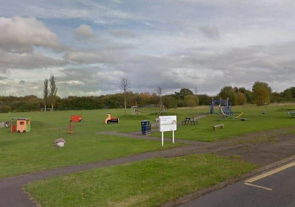 The exisiting playarea