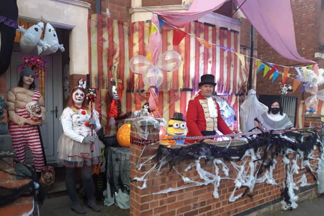 Neighbours go the extra mile with their Halloween decorations