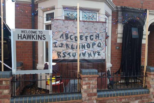This house went for a Stranger Things theme last year