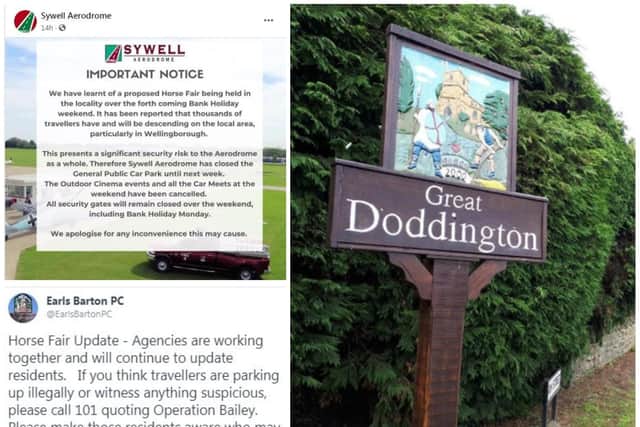 Local warnings have been issued and events cancelled in the area around Great Doddington