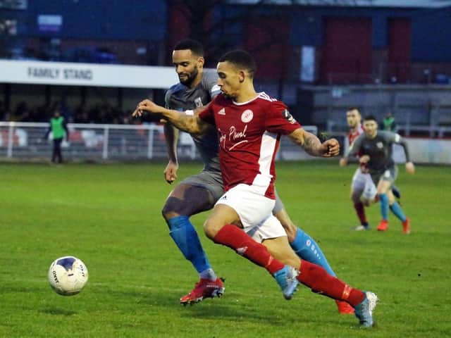 Striker Lorrell Smith has signed for AFC Rushden & Diamonds having been with Brackley Town last season