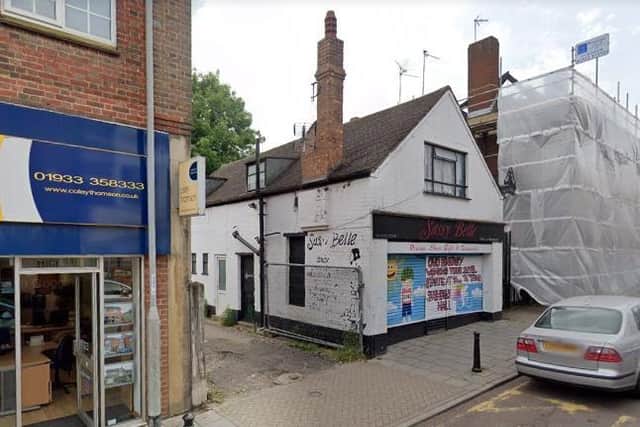 The former Sassy Belle shop before it was demolished
