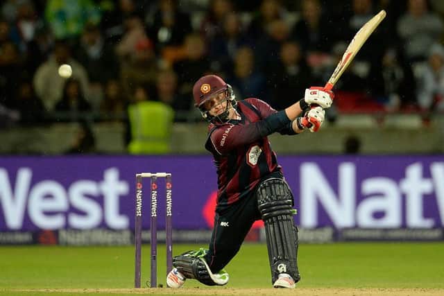 Josh Cobb on the attack in a T20 match for the Steelbacks