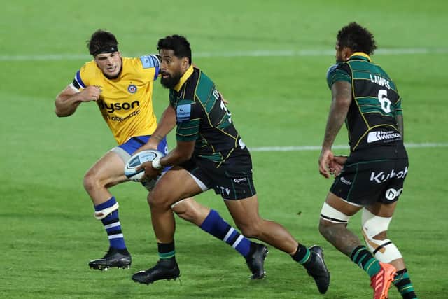 Ahsee Tuala in action against Bath