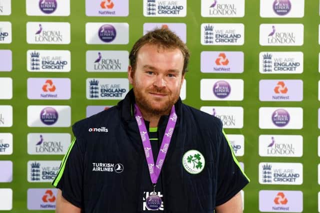 Paul Stirling's 142 from 128 balls saw him claim the man of the match award following Ireland's ODI win over England at Southampton