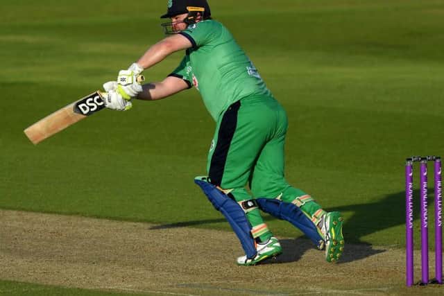 Paul Stirling in action for Ireland