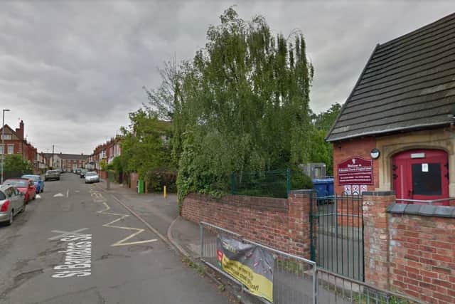 The school will have the first car free zone in the county. (Google maps pic)
