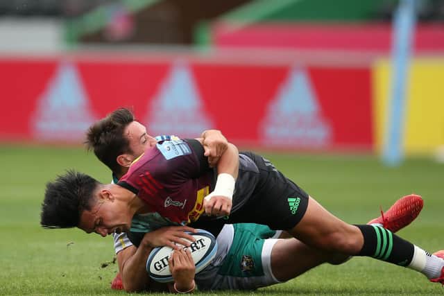 Alex Mitchell got to grips with Marcus Smith