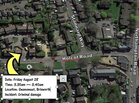 Friday's attack on a house in Swansnest, Brixworth, happened at around 3.30 in the morning