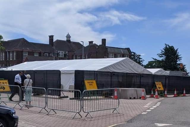 The test site in Kettering's London Road car park