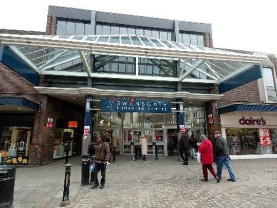 The attack took place outside the Swansgate Shopping Centre in Wellingborough
