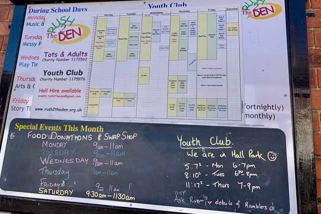 Rush 2 The Den has had to make changes due to Covid-19 but has still continued to help families in the town