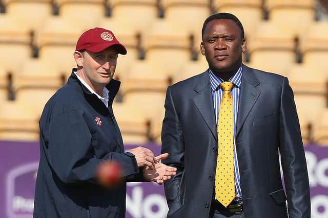 David Capel with Devon Malcolm