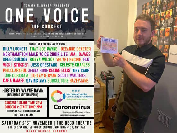The One Voice concert will take place at The Deco theatre in November.