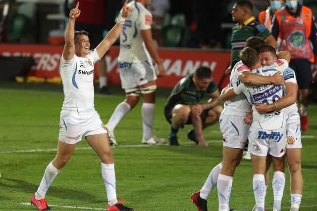 Exeter celebrated at the final whistle