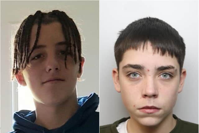 Archie Gorman (left) and Bradley Hinchon (right) are both missing.