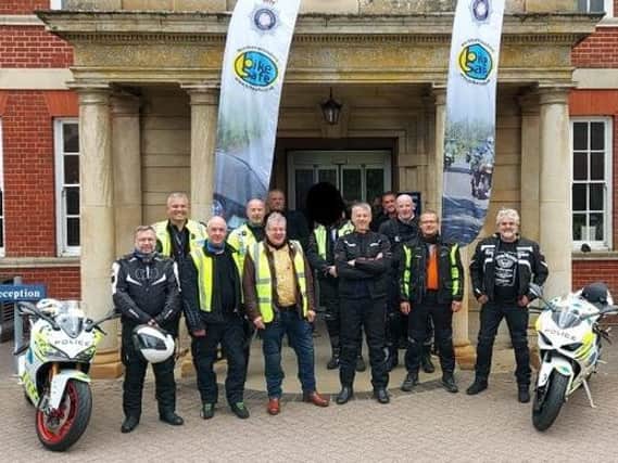 BikeSafe courses are up and running again at Police HQ for the first time since March. Photo: Northamptonshire Police