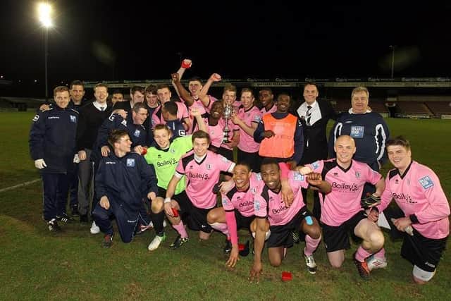 Corby Town won the Senior Cup in 2013