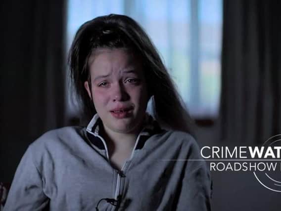 Brave Alycia told her harrowing story on BBC's Crimewatch