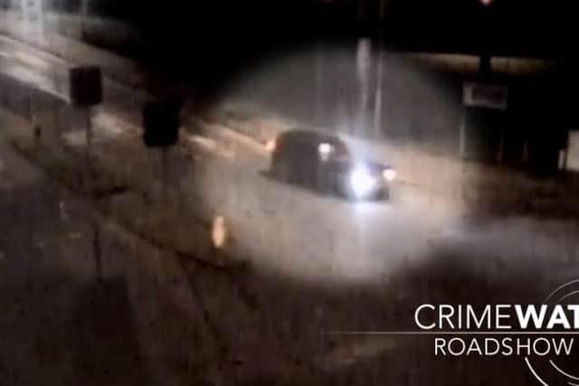Police revealed CCTV footage of the suspect vehicle following Alicia into St Andrew Road