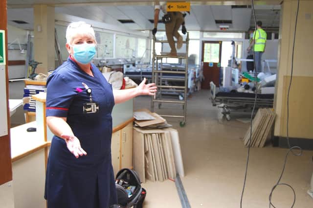 Twywell is next..... Medicine and Older Adults Matron, Alice Chalmers, in Twywell as the refurbishment begins