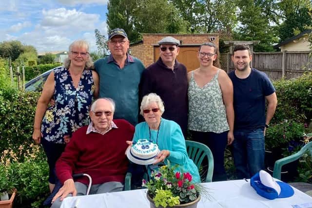 Patrick and Ann Savage of Rushden celebrating their 65th wedding anniversary
