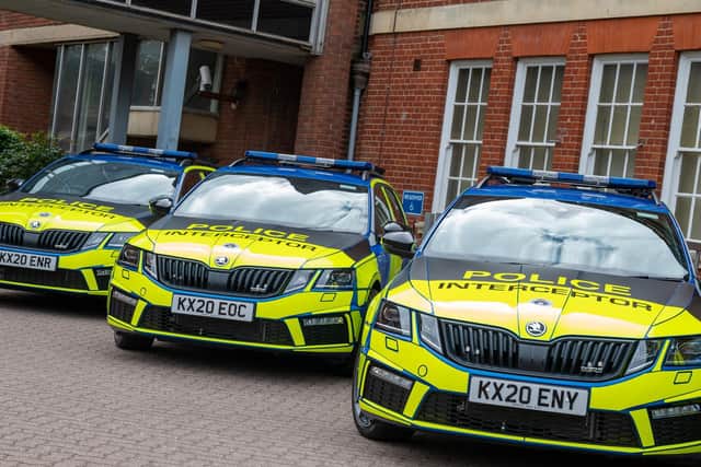 Chief Constable Nick Adderley is offering one lucky winner the chance to drive an Interceptor. Photo: Northants Police