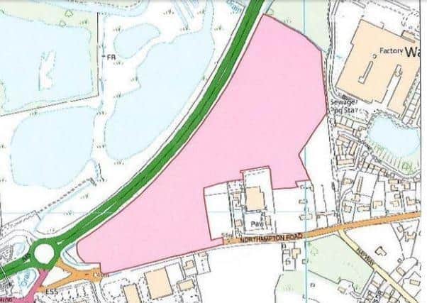 A map of the site