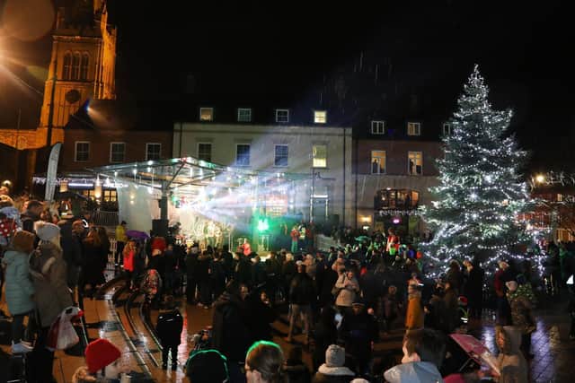 Last year's big switch-on.