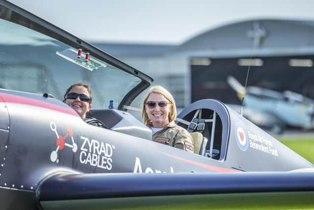 Blades' pilot Kirsty Murphy learned how to fly in the RAF. Pictures by Kirsty Edmonds.