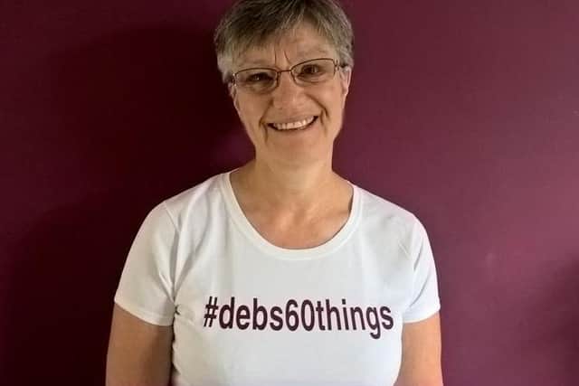 Deborah Wallis has been completing 60 challenges before she turns 60
