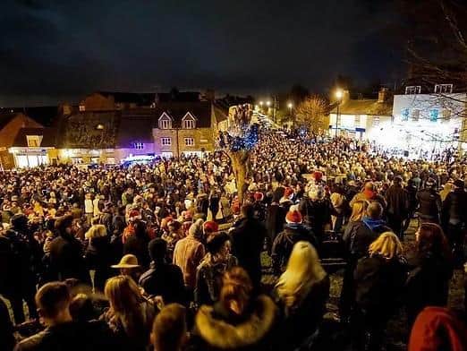 Thousands of people turned up for the service last year.