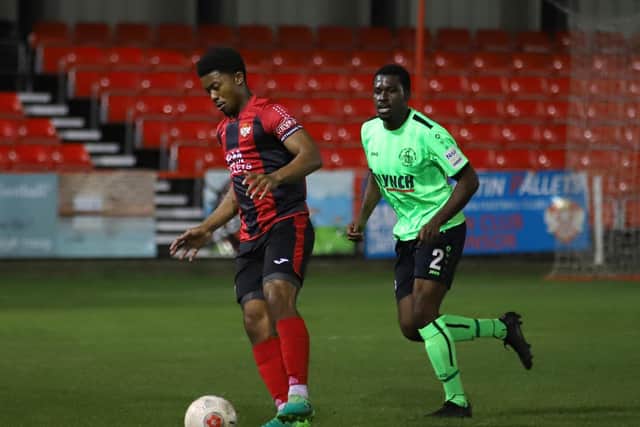 Decarrey Sheriff's move to Kettering Town has now been officially confirmed. Picture by Peter Short