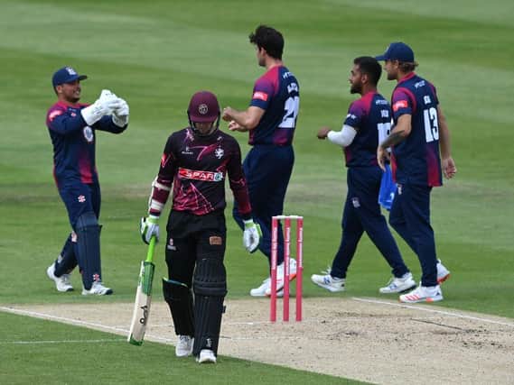 The Steelbacks were nine-run winners over Somerset at the County Ground in August