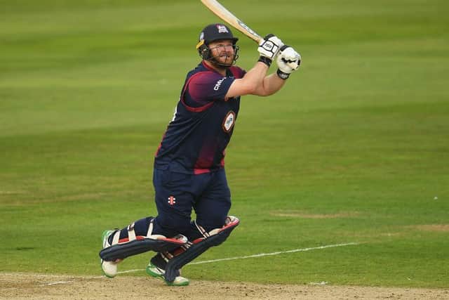 Paul Stirling looks on anxiously as he is about to be caught on the boundary
