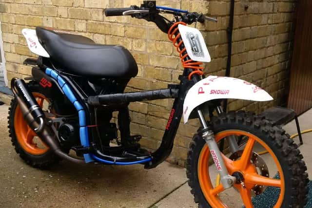Police are looking for this scooter