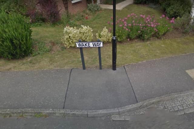 The incident happened in Wake Way, Grange Park. Photo: Google Maps.