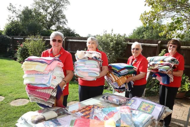 l-r Pauline Baker, Brenda Cooper, Marie Burton and Jennifer Blackman