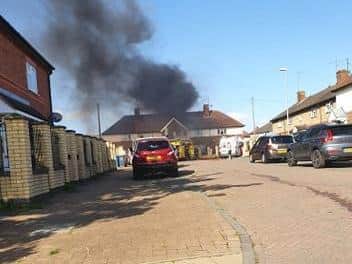 The property was severely damaged